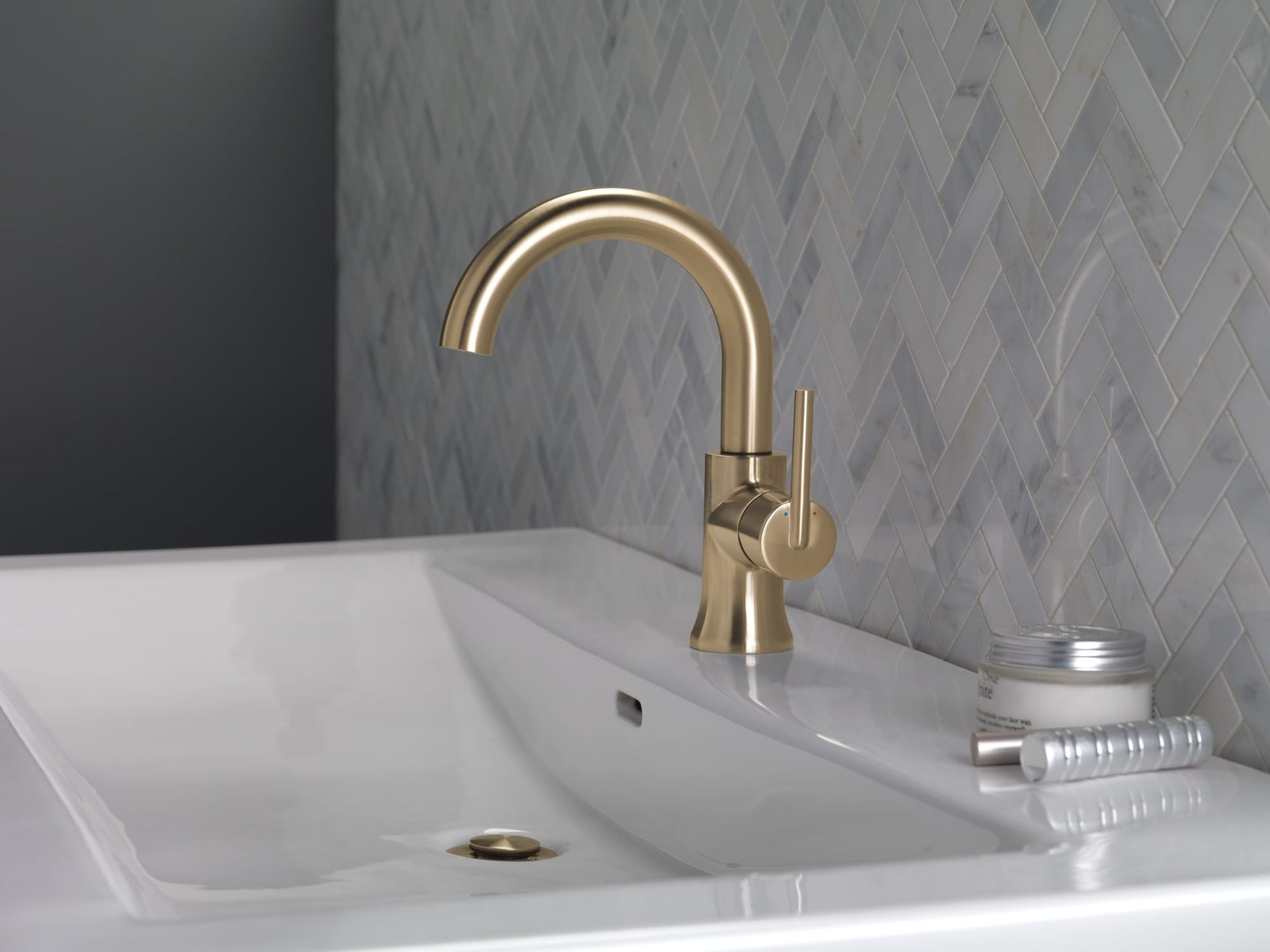 Delta Trinsic Single Handle Bathroom Faucet in Champagne Bronze, 559LF-CZMPU, MRSP: $542, FINAL PRICE: $ + TAX