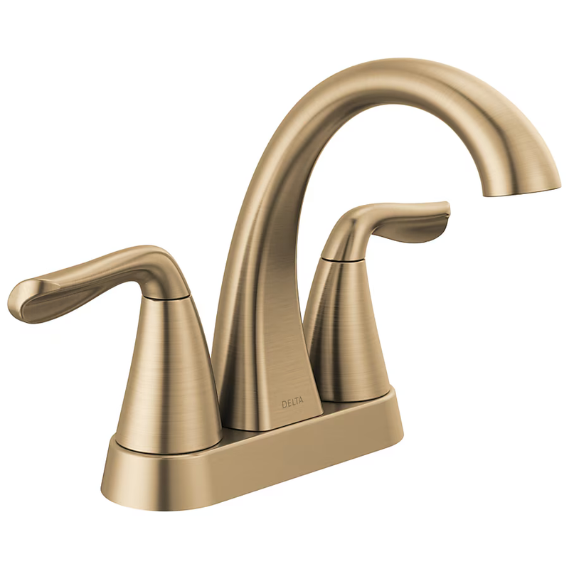 Delta Arvo Champagne Bronze 4-in Centerset 2-Handle WaterSense Bathroom Sink Faucet with Drain, 25840LF-CZ *HD2406, Retail: $265.95, FINAL PRICE: $99.99 + TAX