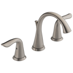 Delta Lahara Two Handle Widespread Bathroom Faucet in Stainless Steel, 3538-SSMPU-DST, MRSP: $250.35, FINAL PRICE: $119.99 + TAX