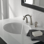Delta Lahara Two Handle Widespread Bathroom Faucet in Stainless Steel, 3538-SSMPU-DST, MRSP: $250.35, FINAL PRICE: $119.99 + TAX