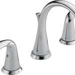 Delta Lahara Chrome Widespread 2-handle WaterSense Mid-arc Residential Handle Bathroom Sink Faucet with Drain, 3538-MPU-DST, MSRP: $442, FINAL PRICE: $119.99 + TAX