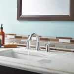 Delta Lahara Chrome Widespread 2-handle WaterSense Mid-arc Residential Handle Bathroom Sink Faucet with Drain, 3538-MPU-DST, MSRP: $442, FINAL PRICE: $119.99 + TAX