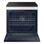 Samsung Bespoke 30-in 4 Burners 6.3-cu ft Self & Steam Cleaning Air Fry Convection Oven Slide-in Single Induction Range (White Glass), NSi6DB990012/AA *BD