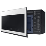 Samsung 2.1-cu ft Over-the-Range Microwave with Sensor Cooking ( White Glass )