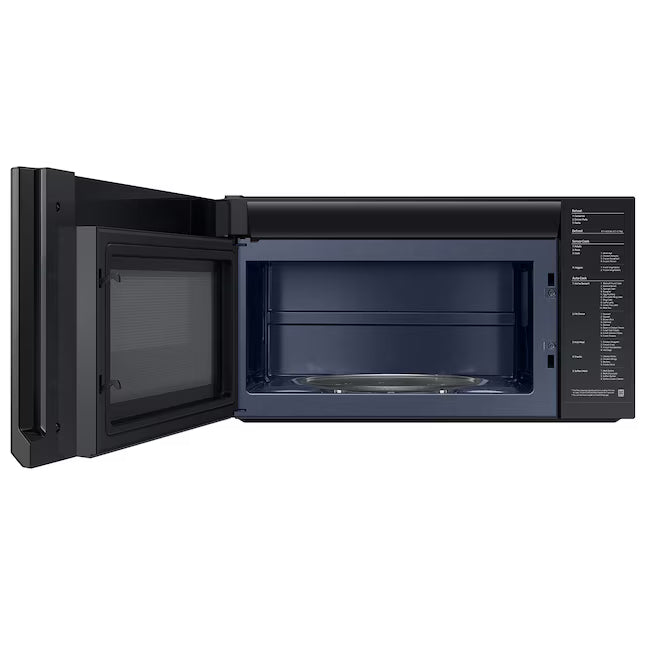 Samsung 2.1-cu ft Over-the-Range Microwave with Sensor Cooking (Matte Black Steel), ME21DG6300MT, MSRP: $509.00, FINAL PRICE: $299.99