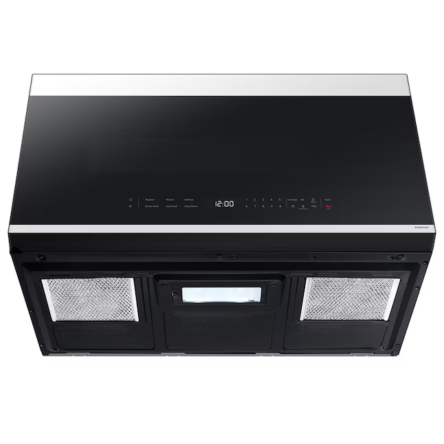 Samsung Bespoke 2.1-cu ft 400-CFM Over-the-Range Microwave with Sensor Cooking (White Glass), ME21DB650012 *BG, MSRP: $549.00, FINAL PRICE: $279.99 + TAX