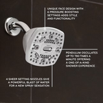 Oxygenics 6.0-Spray Chrome 4.5-in Square High Pressure Shower Head 1.8 GPM, 35288 #5283497 *JR2512, Retail: $39.98, FINAL PRICE: $21.99 + TAX
