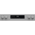 GE EasyWash Oven Tray 30-in Glass Top 5 burners 5.3-cu ft Air Fry Convection Oven Freestanding Electric Range ( Stainless Steel )