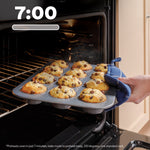 GE EasyWash Oven Tray 30-in Glass Top 5 burners 5.3-cu ft Air Fry Convection Oven Freestanding Electric Range ( Stainless Steel )