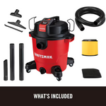 CRAFTSMAN 12-Gallon 5.5 HP Corded Wet/Dry Shop Vacuum with Accessories Included, CMXEVCVVJH1211 *JR2506, [FB293], Retail: $99.00, FINAL PRICE: $59.99 + TAX