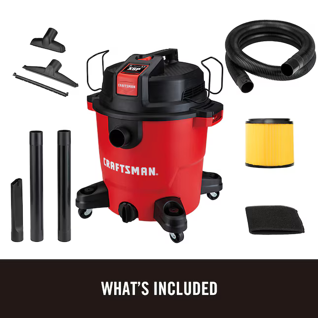 CRAFTSMAN 12-Gallon 5.5 HP Corded Wet/Dry Shop Vacuum with Accessories Included, CMXEVCVVJH1211 *JR2506, [FB293], Retail: $99.00, FINAL PRICE: $59.99 + TAX