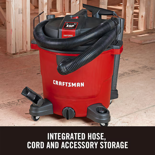 CRAFTSMAN 12-Gallon 5.5 HP Corded Wet/Dry Shop Vacuum with Accessories Included, CMXEVCVVJH1211 *JR2506, [FB293], Retail: $99.00, FINAL PRICE: $59.99 + TAX