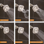 Oxygenics 6.0-Spray Brushed Nickel 4.5-in Square High Pressure Shower Head 1.8 GPM, 35588 #5283494 , Retail: $44.98, FINAL PRICE: $24.99 + TAX