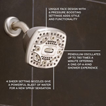 Oxygenics 6.0-Spray Brushed Nickel 4.5-in Square High Pressure Shower Head 1.8 GPM, 35588 #5283494 , Retail: $44.98, FINAL PRICE: $24.99 + TAX