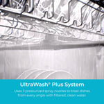 Kenmore 24-in Top Control Built-in Dishwasher ( White ) With Third Rack, 49-Decibel