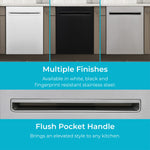 Kenmore 24-in Top Control Built-in Dishwasher ( White ) With Third Rack, 49-Decibel
