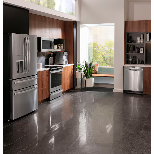 GE Profile 30-in Glass Top 5 burners 5.3-cu ft Air Fry Convection Oven Slide-In Electric Range (Fingerprint Resistant Stainless Steel), PSS93YPFS *HD2509, Retail: $2,499.00, FINAL PRICE: $1,099.99 + TAX