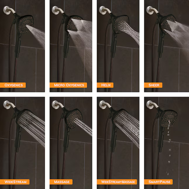 Oxygenics EasyConnect w/ Colossus 8.0 -Spray Oil Rubbed Bronze 4.53-in Square High Pressure