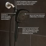 Oxygenics EasyConnect w/ Colossus 8.0 -Spray Oil Rubbed Bronze 4.53-in Square High Pressure