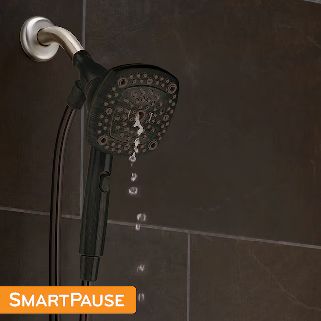 Oxygenics EasyConnect w/ Colossus 8.0 -Spray Oil Rubbed Bronze 4.53-in Square High Pressure