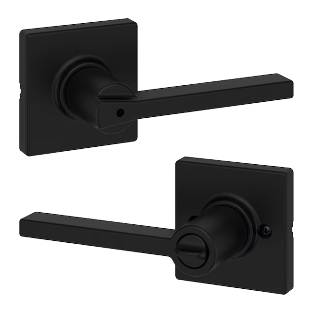 Kwikset Casey Matte Black Interior Bed/Bath Privacy Door Handle, 93002-944 *HD2509, Retail: $20.00, FINAL PRICE: $14.99 + TAX