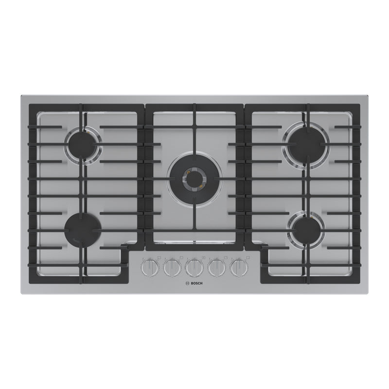 Bosch 800 Series 36-in 5 burners Stainless steel Gas Cooktop