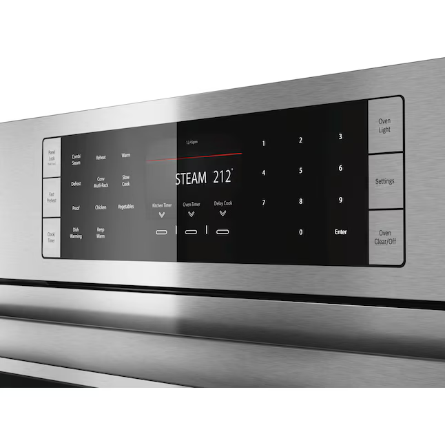 Bosch Benchmark Series 30-in Single Electric Wall Oven True Convection Self-cleaning (Stainless Steel)