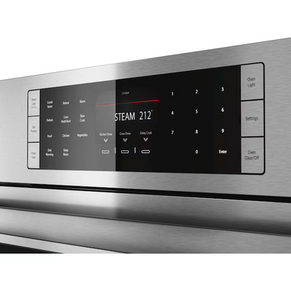 Bosch Benchmark Series 30-in Single Electric Wall Oven True Convection Self-cleaning (Stainless Steel)