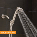 Oxygenics PowerMassage 5.0 -Spray Brushed Nickel 3.35-in Round High Pressure Handheld Shower Head 1.75 GPM, RETAIL: $39.98, FINAL PRICE: $23.99 + TAX
