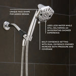Oxygenics PowerSelect 7.0 -Spray Chrome 4-in Polygon High Pressure Handheld Shower Head 1.75 GPM