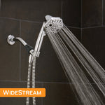 Oxygenics PowerSelect 7.0 -Spray Chrome 4-in Polygon High Pressure Handheld Shower Head 1.75 GPM
