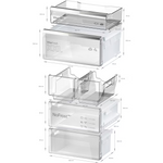 Bosch 800 Series 12.8-cu ft Counter-Depth Built-In Bottom-Freezer Refrigerator with Ice Maker (Stainless Steel) ENERGY STAR