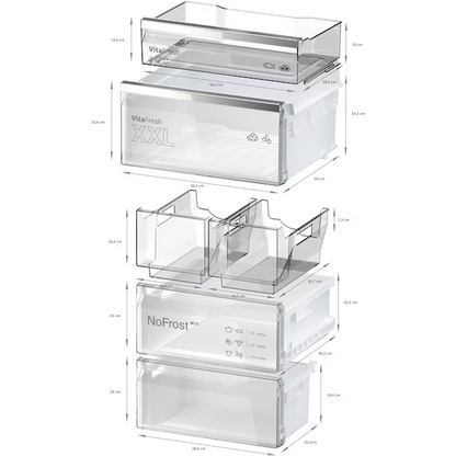 Bosch 800 Series 12.8-cu ft Counter-Depth Built-In Bottom-Freezer Refrigerator with Ice Maker (Stainless Steel) ENERGY STAR
