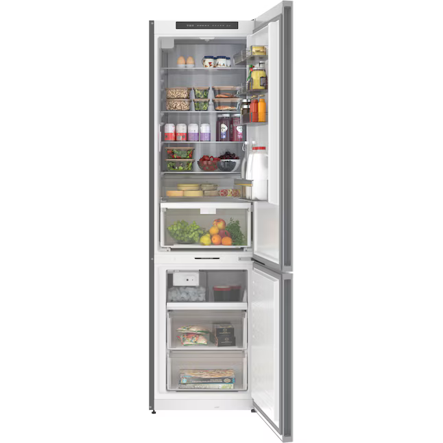Bosch 800 Series 12.8-cu ft Counter-Depth Built-In Bottom-Freezer Refrigerator with Ice Maker (Stainless Steel) ENERGY STAR