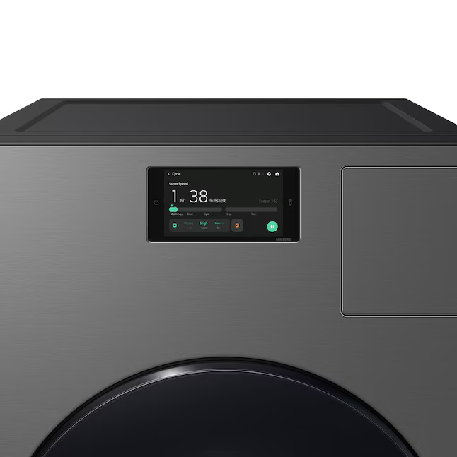 Samsung Bespoke 5.3-cu ft Capacity Dark Steel Ventless All-In-One Washer Dryer Combo, WD53DBA900HZ *JR2509, Retail: $3,299.00, FINAL PRICE: $1,499.99 + TAX