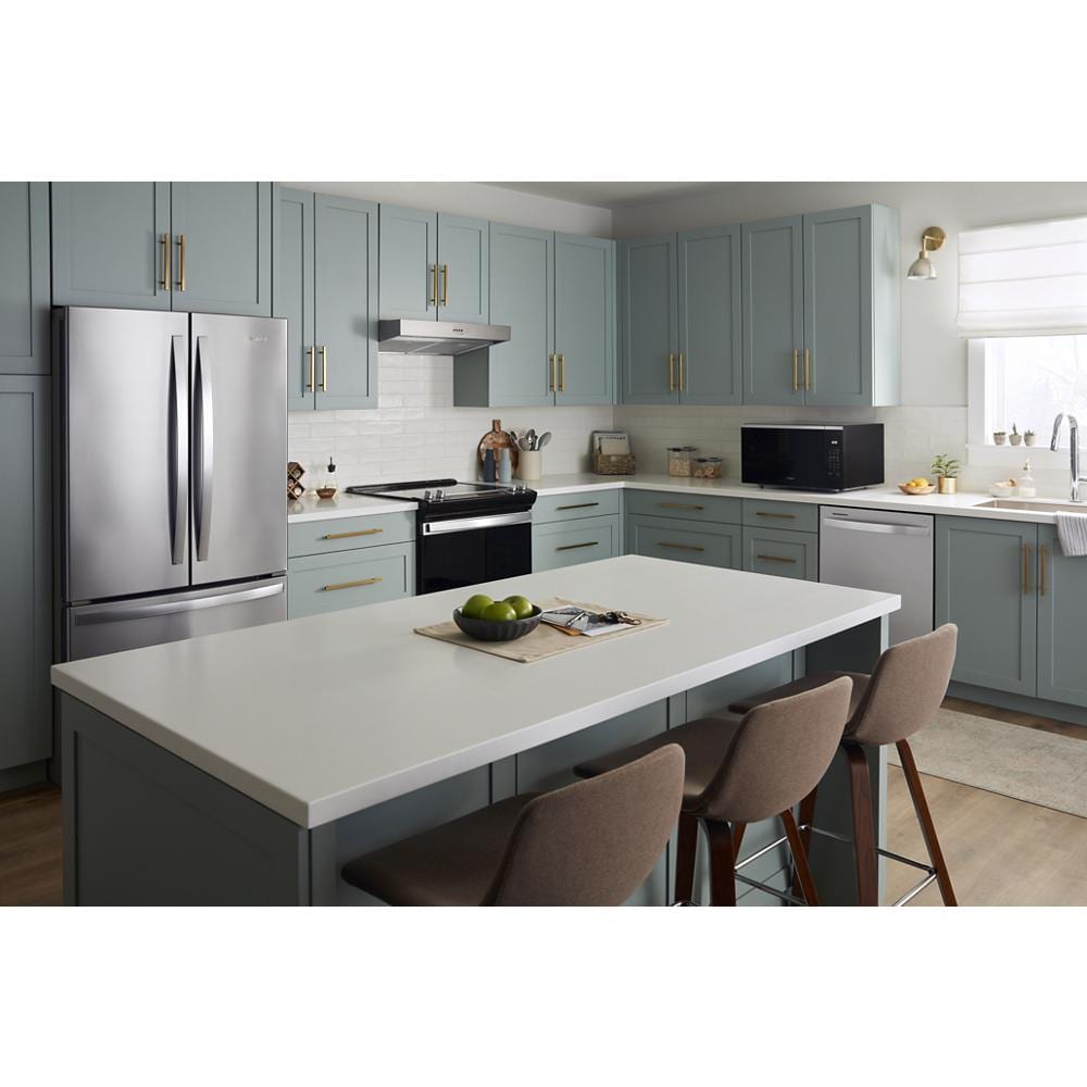 Whirlpool 30-inch Convertible 270-CFM Recirculating Stainless Steel Under Cabinet Range Hood