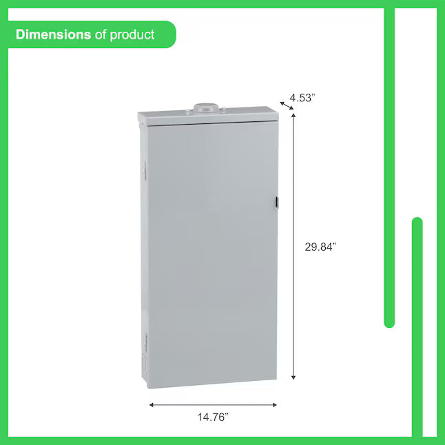 Square D Homeline 200 -Amp 8 -Spaces 16 -Circuit Outdoor Main Breaker Plug-On Neutral Load Center