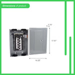 Square D Homeline 100 -Amp 20 -Spaces 40 -Circuit Indoor Main Breaker Plug-On Neutral Load Center (Value Pack)