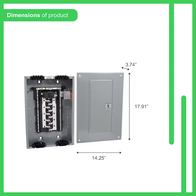 Square D Homeline 100 -Amp 20 -Spaces 40 -Circuit Indoor Main Breaker Plug-On Neutral Load Center (Value Pack)