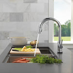 Delta Trinsic VoiceIQ Kitchen Faucet with Touch2O Technology with Touchless Technology in Chrome, 9159TLV-DST, MRSP: $849, FINAL PRICE: $399.99 + TAX
