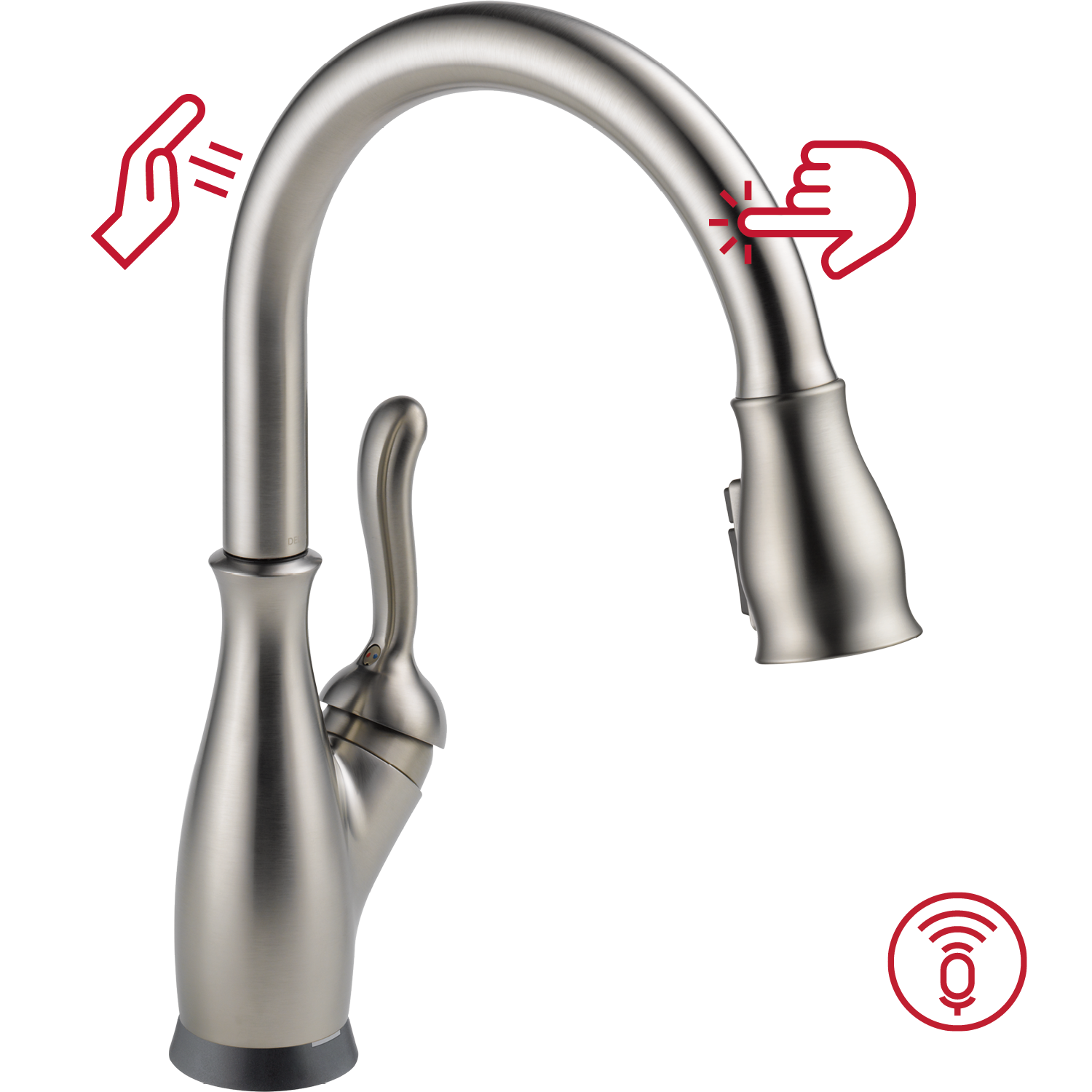 Delta Leland VoiceIQ Kitchen Faucet with Touch2O Technology with Touchless Technology in Spotshield Stainless Steel, 9178TLV-SP-DST, MRSP: $1,050.75, FINAL PRICE: $399.99 + TAX