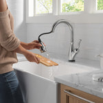 Delta Leland VoiceIQ Kitchen Faucet with Touch2O Technology with Touchless Technology in Arctic Stainless, 9178TLV-AR-DST, MRSP: $1050.75, FINAL PRICE: $ + TAX
