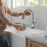 Delta Leland VoiceIQ Kitchen Faucet with Touch2O Technology with Touchless Technology in Arctic Stainless, 9178TLV-AR-DST, MRSP: $1050.75, FINAL PRICE: $ + TAX