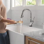 Delta Leland VoiceIQ Kitchen Faucet with Touch2O Technology with Touchless Technology in Arctic Stainless, 9178TLV-AR-DST, MRSP: $1050.75, FINAL PRICE: $ + TAX