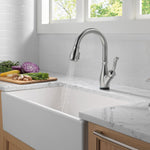 Delta Leland VoiceIQ Kitchen Faucet with Touch2O Technology with Touchless Technology in Arctic Stainless, 9178TLV-AR-DST, MRSP: $1050.75, FINAL PRICE: $ + TAX
