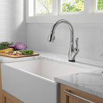Delta Leland VoiceIQ Kitchen Faucet with Touch2O Technology with Touchless Technology in Arctic Stainless, 9178TLV-AR-DST, MRSP: $1050.75, FINAL PRICE: $ + TAX