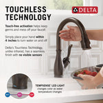 Delta Leland VoiceIQ Kitchen Faucet with Touch2O Technology with Touchless Technology in Venetian Bronze, 9178TLV-RB-DST, MRSP: $849.70, FINAL PRICE: $399.99 + TAX
