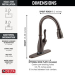 Delta Leland VoiceIQ Kitchen Faucet with Touch2O Technology with Touchless Technology in Venetian Bronze, 9178TLV-RB-DST, MRSP: $849.70, FINAL PRICE: $399.99 + TAX