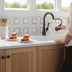 Delta Leland VoiceIQ Kitchen Faucet with Touch2O Technology with Touchless Technology in Venetian Bronze, 9178TLV-RB-DST, MRSP: $849.70, FINAL PRICE: $399.99 + TAX
