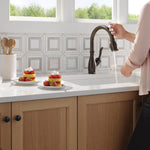Delta Leland VoiceIQ Kitchen Faucet with Touch2O Technology with Touchless Technology in Venetian Bronze, 9178TLV-RB-DST, MRSP: $849.70, FINAL PRICE: $399.99 + TAX